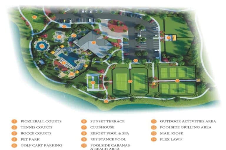 Star Farms Homes in Lakewood Ranch, FL - Amenity Center Plans