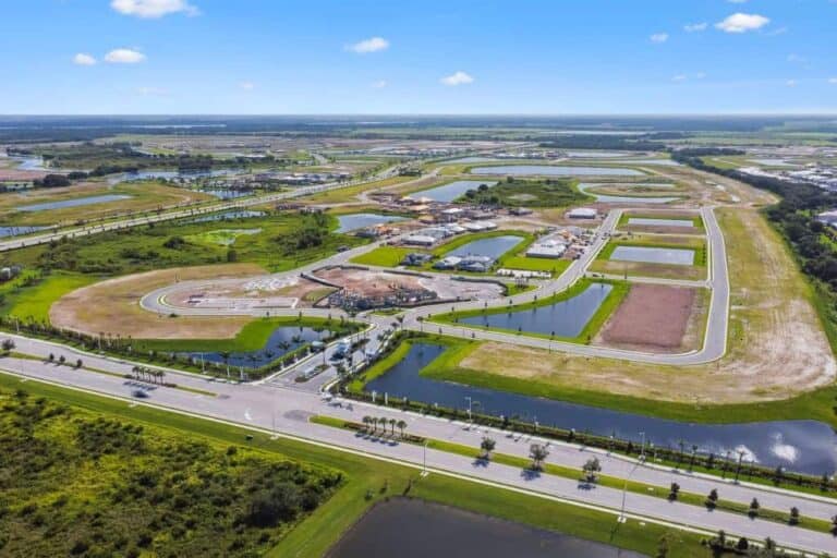 Sweetwater Homes in Lakewood Ranch, FL - Entrance Aerial