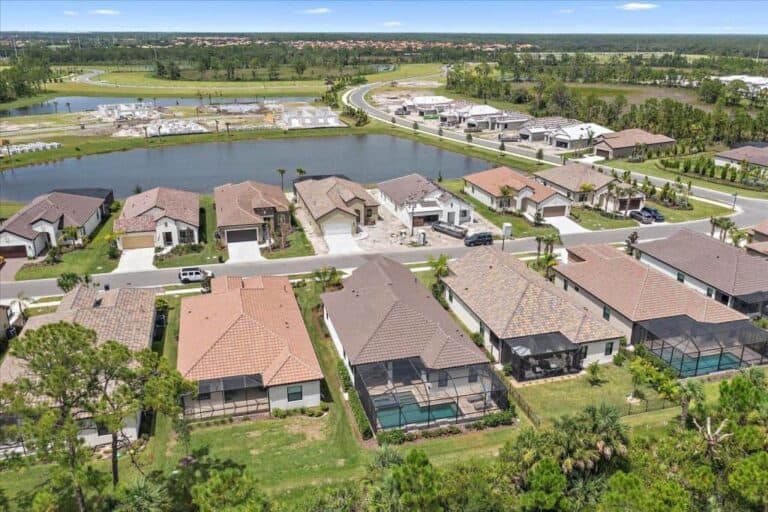 Vicenza Homes in Venice, FL - Homes Aerial