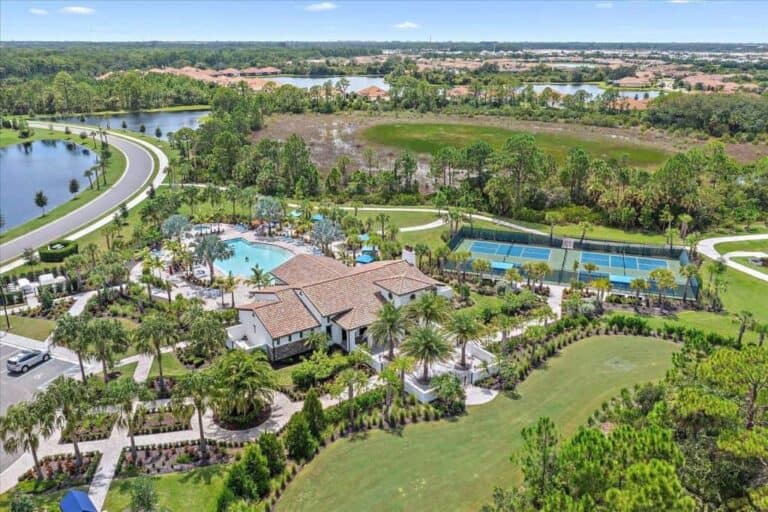 Vicenza Homes in Venice, FL - Community Aerial
