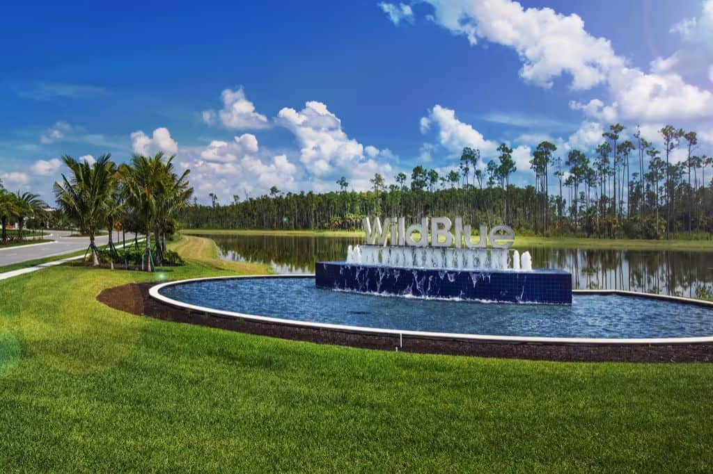 Wild Blue Homes in Lakewood Ranch, FL - Entrance Sign