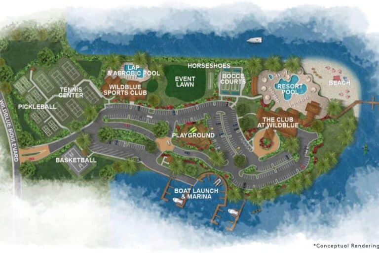 Wild Blue Homes in Lakewood Ranch, FL - Amenity Center Plans