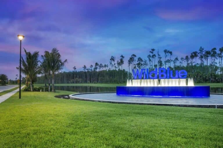 Wild Blue Homes in Lakewood Ranch, FL - Entrance Sign