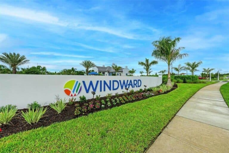 Windward Homes in Sarasota FL - Entrance Sign