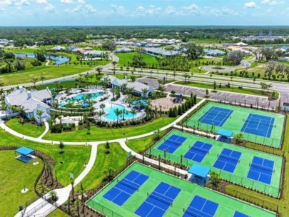 Windward Homes in Sarasota FL - Sport Courts Aerial