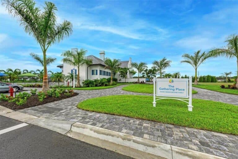 Windward Homes in Sarasota FL - Gathering Place Sign