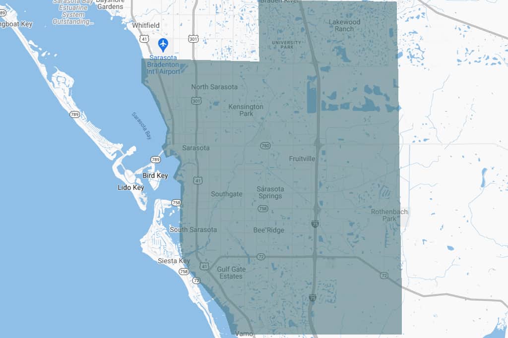 Sarasota Greater Area Map