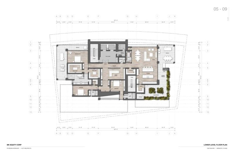 Obsidian Condos Sarasota Floor Plan - Lower Level