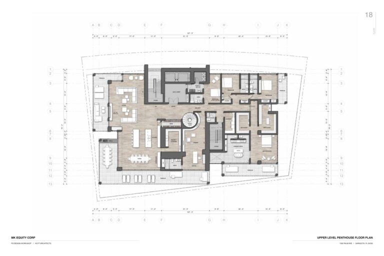 Obsidian Condos Sarasota Floor Plan - Penthouse