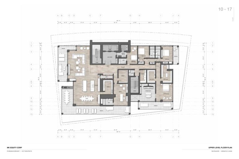 Obsidian Condos Sarasota Floor Plan - Upper Level