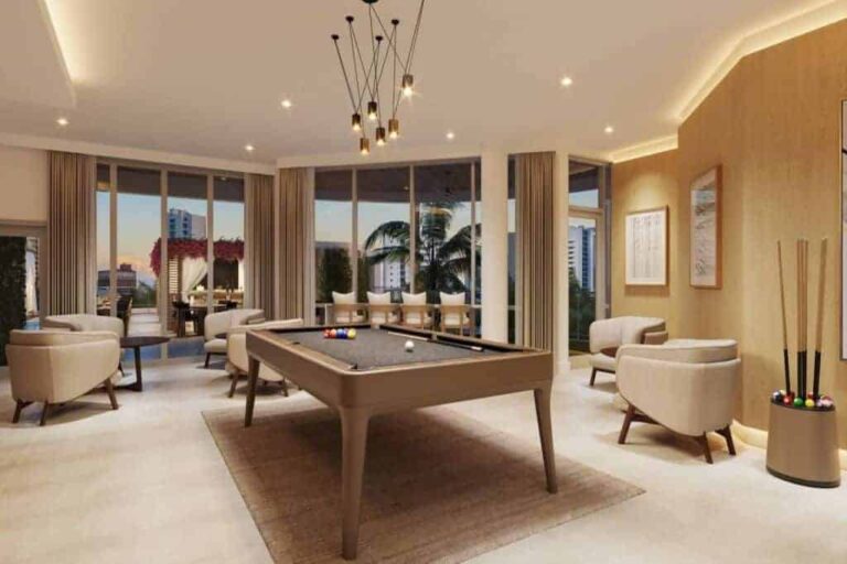 Edge Condos in Downtown Sarasota, FL. - Game Room