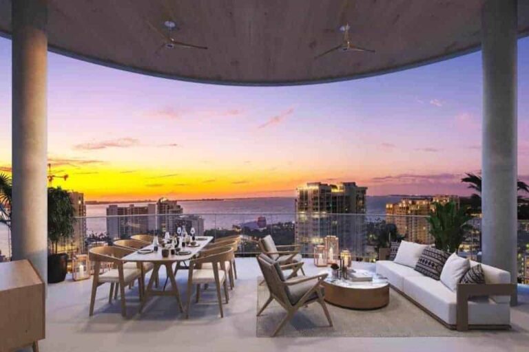 Edge Condos in Downtown Sarasota, FL. - Patio