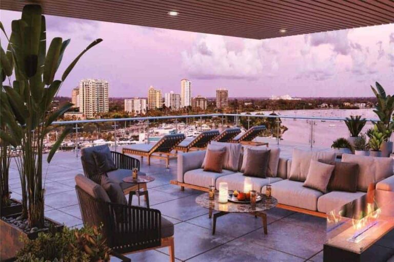 Evolution Condos in Downtown Sarasota, FL - Terrace