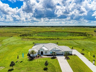 Hampton Lakes Homes in Sarasota, FL. - House Aerial