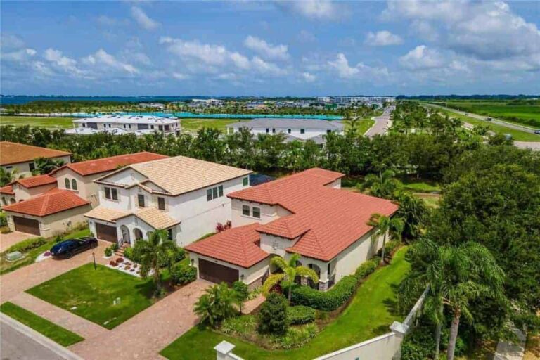 Legends Bay Homes in Bradenton FL - Aerial of houses