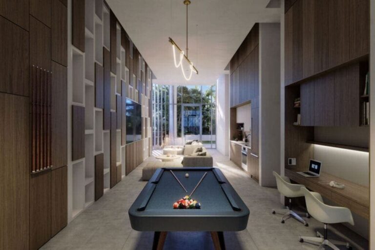 Obsidian Condos in Downtown Sarasota, FL. - Game Room