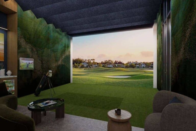 Obsidian Condos in Downtown Sarasota, FL. - Golf Simulator