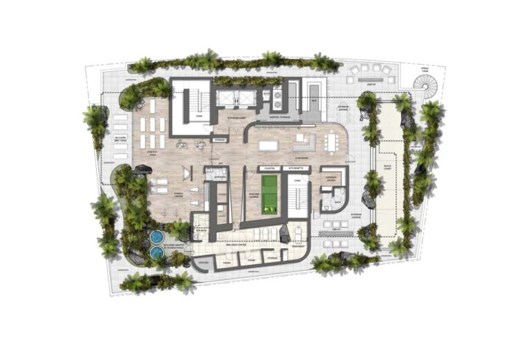 Obsidian Condos Sarasota Floor Plan - Amenity Level