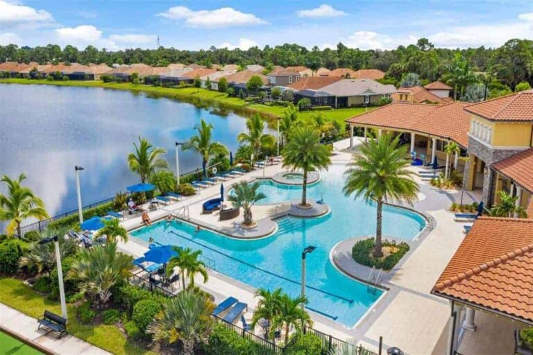 Renaissance Homes in Venice, FL. - Amenity Center Aerial