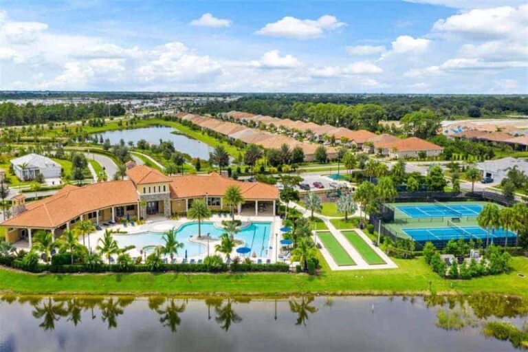 Renaissance Homes in Venice, FL. - Amenity Center Aerial
