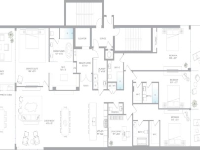 Sage Condos in Longboat Key, FL. - Floor Plan B