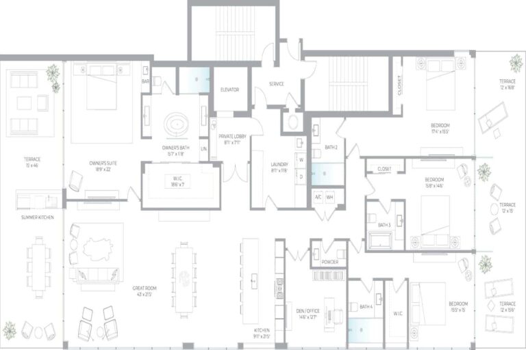 Sage Condos in Longboat Key, FL. - Floor Plan D