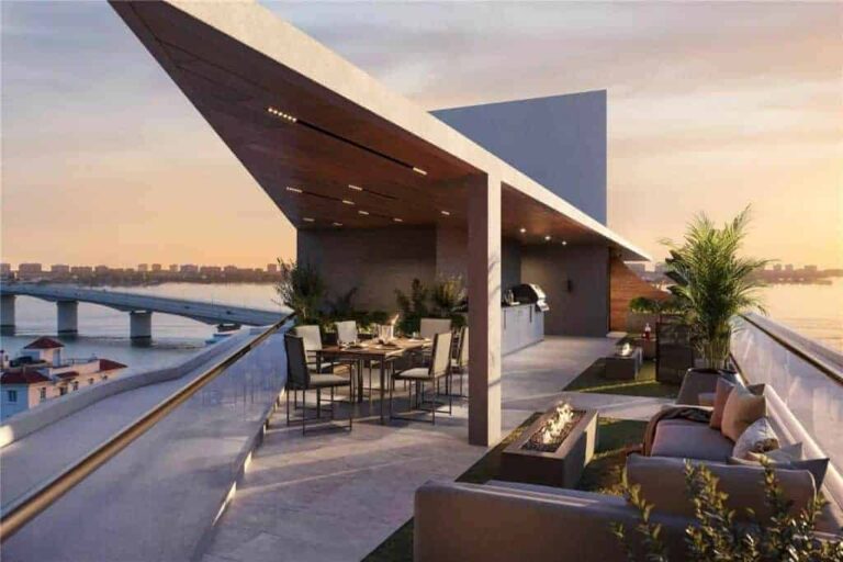 Six88 Condos For Sale in Downtown Sarasota FL. - Terrace