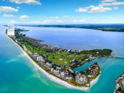 St. Regis Condos in Longboat Key, FL. - Aerial View of Longboat Key Island