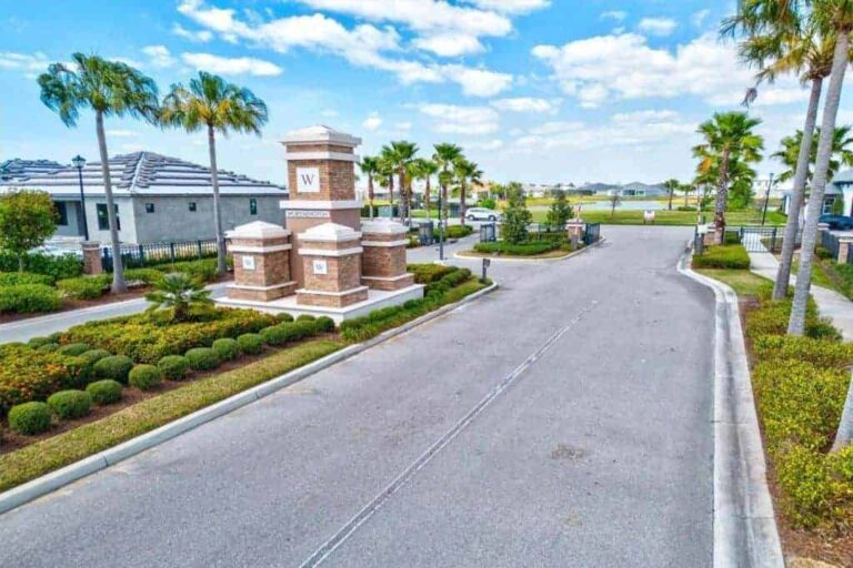 Worthington Homes in Sarasota, FL - Gated Entrance