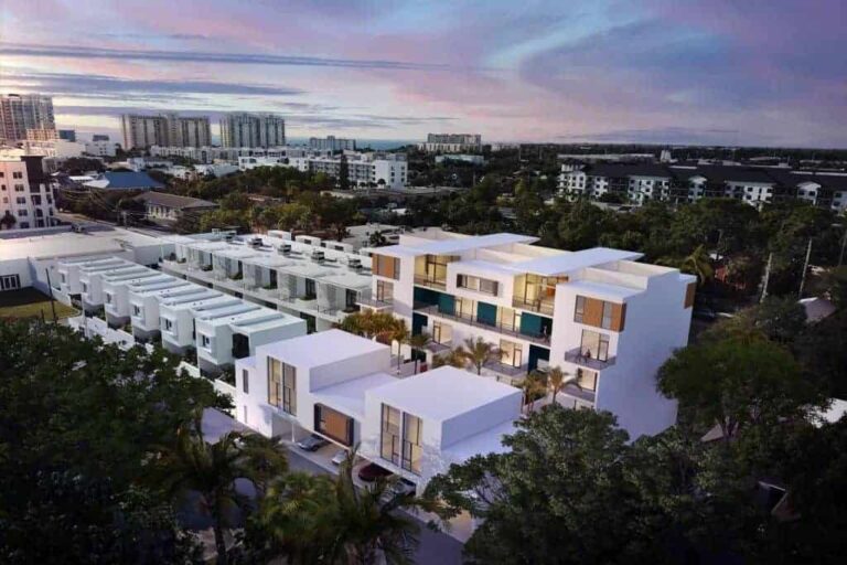 Zahrada Condos in Downtown Sarasota FL - Building Aerial