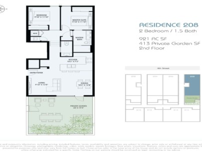 Zahrada Condos in Downtown Sarasota, FL - Floor Plan 208