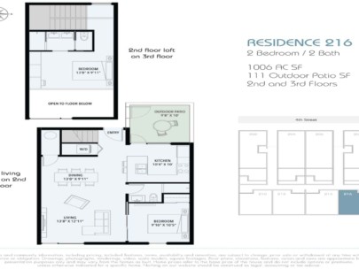 Zahrada Condos in Downtown Sarasota, FL - Floor Plan 216