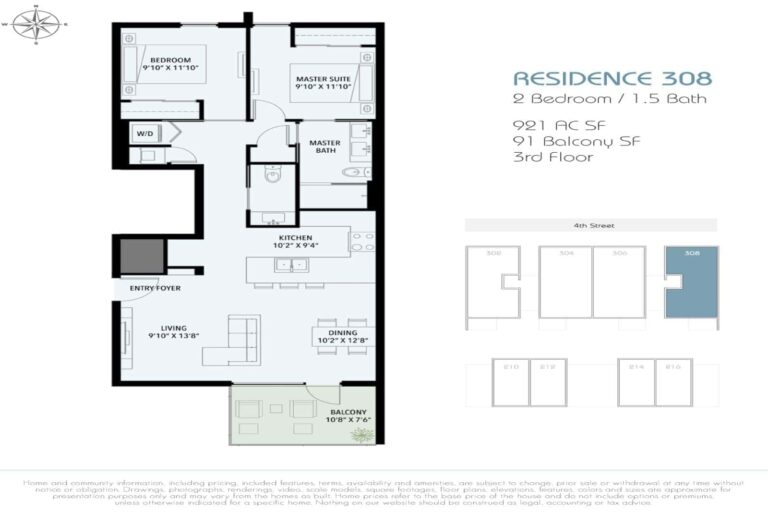 Zahrada Condos in Downtown Sarasota, FL - Floor Plan 308