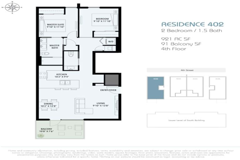 Zahrada Condos in Downtown Sarasota, FL - Floor Plan 402