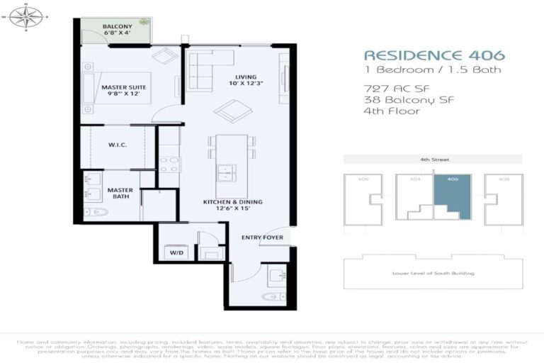 Zahrada Condos in Downtown Sarasota, FL - Floor Plan 406