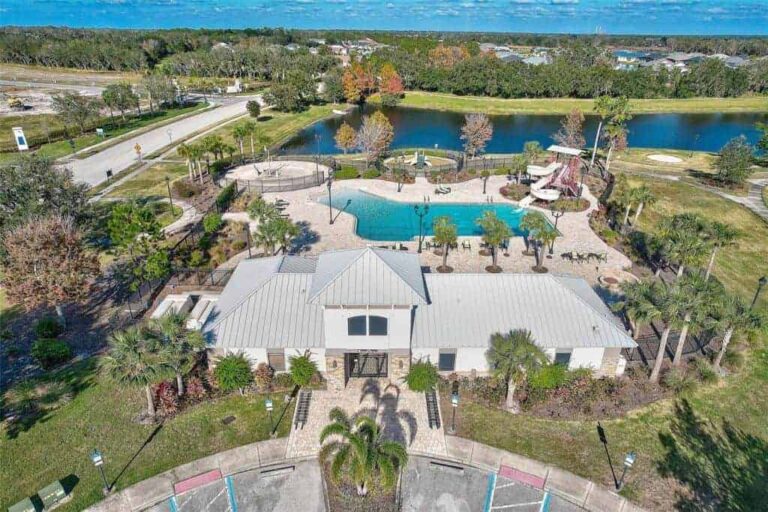 Cross Creek Homes For Sale in Parrish, FL. - Amenities Aerial