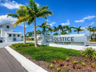 Solstice Homes in Venice, FL. - Entrance Sign