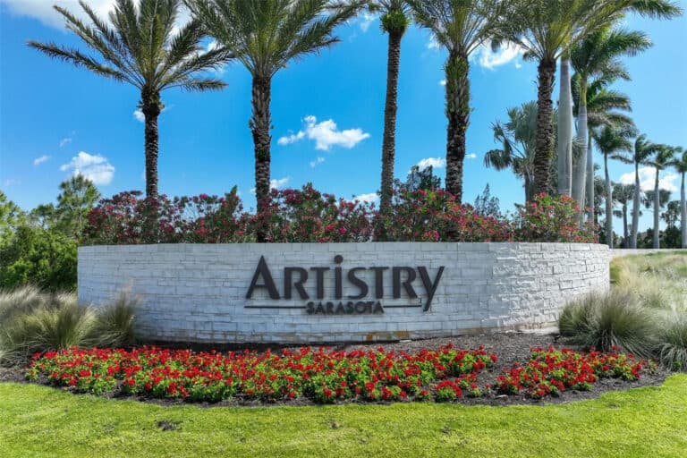Artistry homes for sale in Sarasota, FL. - Entrance sign
