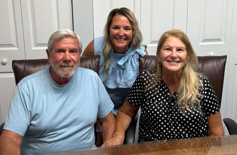 Jamie Porter Sarasota Homes Group Realtor with clients at closing