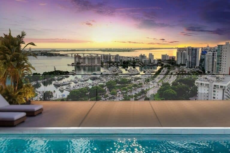 Adagio Condos in Downtown Sarasota, FL. - Balcony View