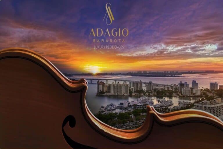 Adagio Condos in Downtown Sarasota, FL. - Sunset View