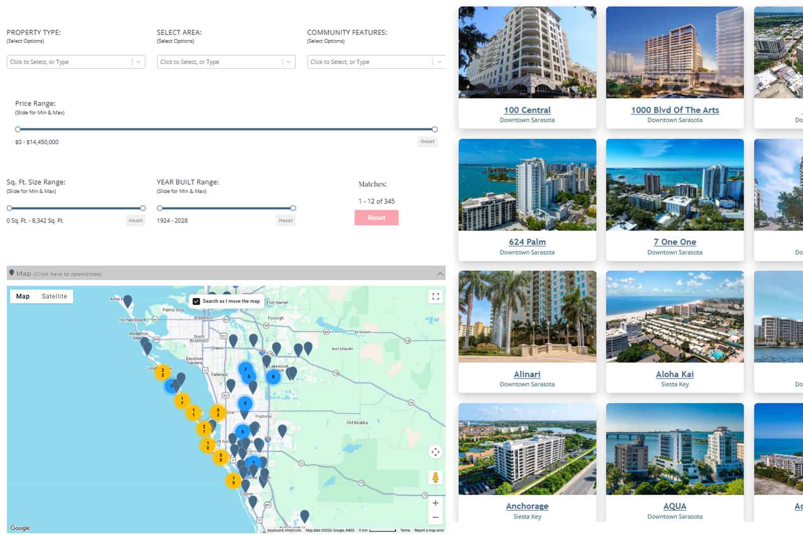 Sarasota Condo Community Finder Search Tool