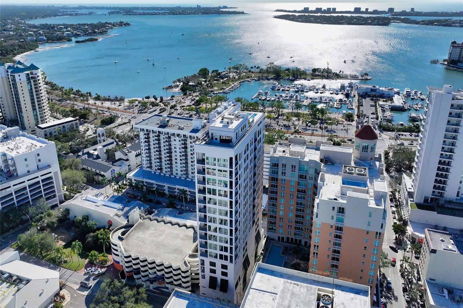 Demarcay condos for sale in downtown Sarasota, Florida.