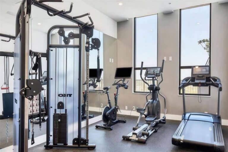 demarcay-condos-downtown-sarasota-fl-4 Fitness center at Demarcay Condos in Sarasota, Florida.