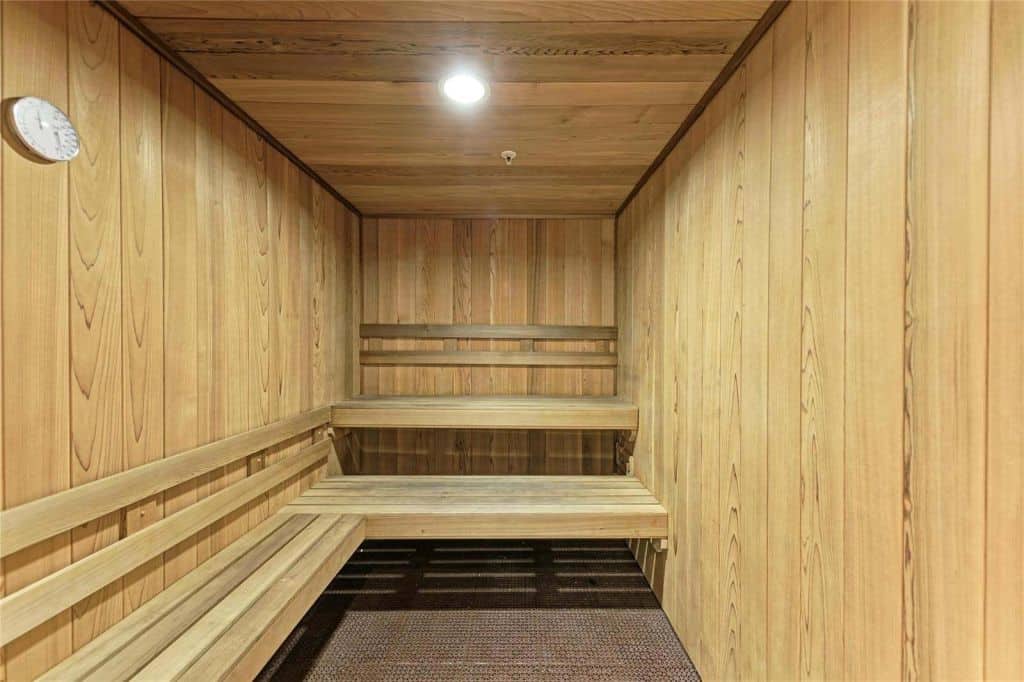 Sauna at Broadway Promenade in downtown Sarasota, Florida