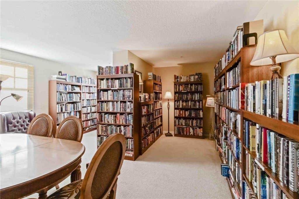Library room at Broadway Promenade in downtown Sarasota, Florida
