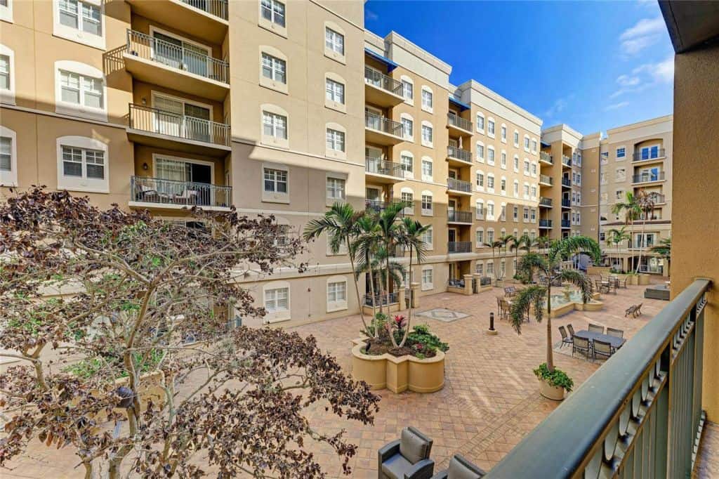 Exterior Courtyard at Broadway Promenade in downtown Sarasota, Florida