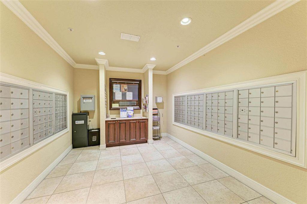 Mail room at Broadway Promenade in downtown Sarasota, Florida
